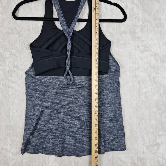 Lululemon Twist And Toil Tank 4 Luon Lightweight Layered Running Athletic Gym - Picture 8 of 9